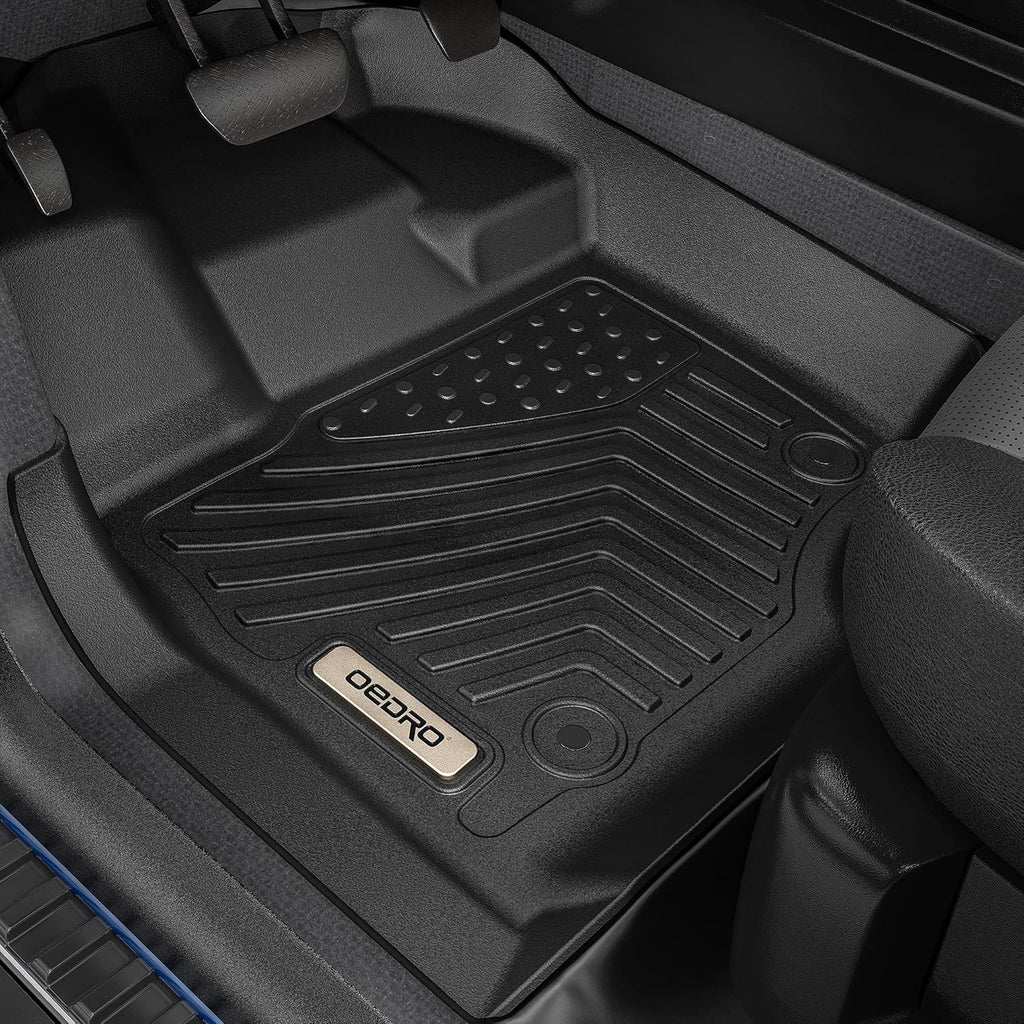 Black TPE Floor Mats Full Set Liners V281