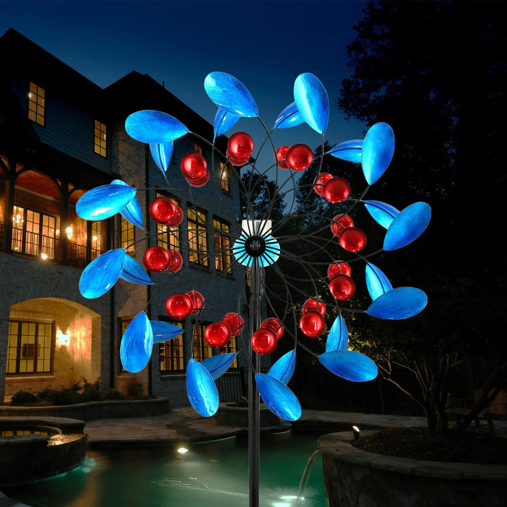 Solar Wind Spinner with LED Light F6011