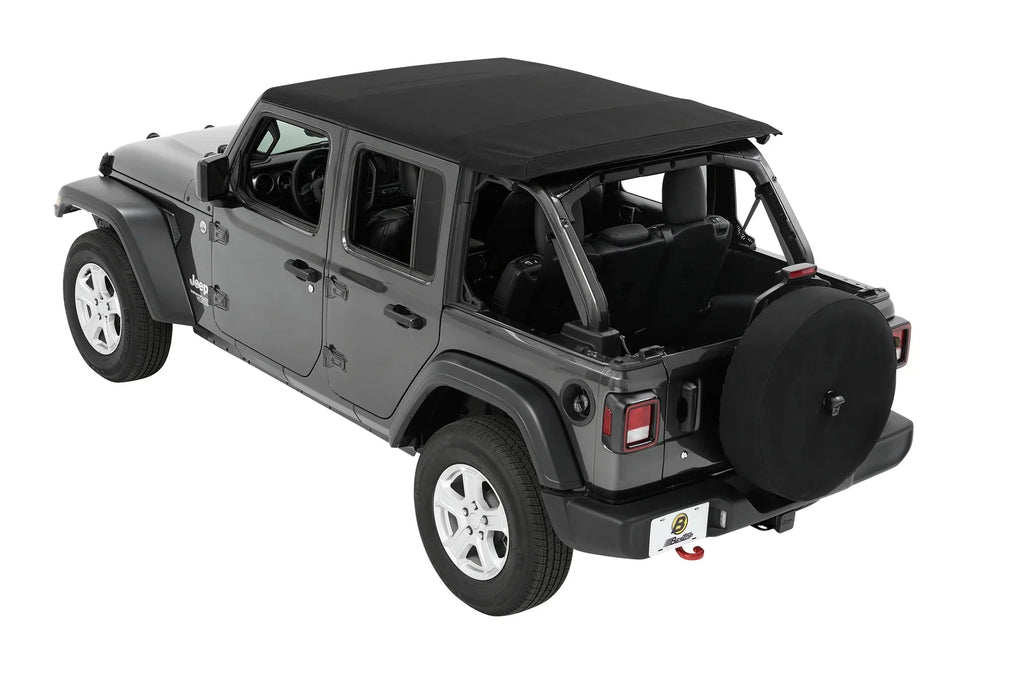 Black Twill Trektop for 4-Door Jeep Wrangler JL T210