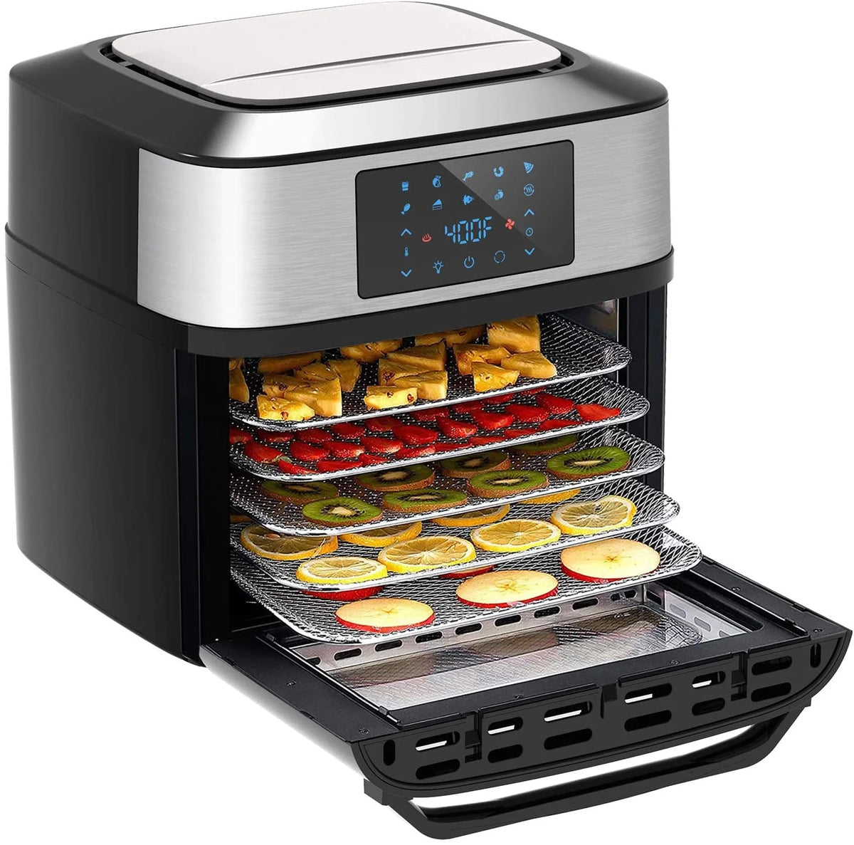 10-in-1 20 Quart Air Fryer Toaster Oven Combo with Rotisserie Dehydrator P3739