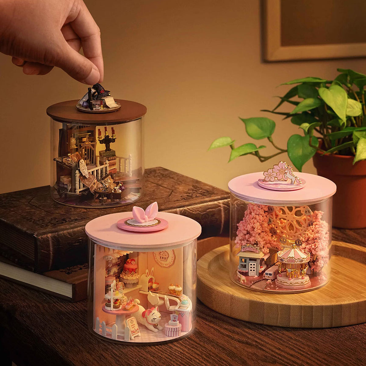 DIY Miniature Dollhouse Kit with LED M7826