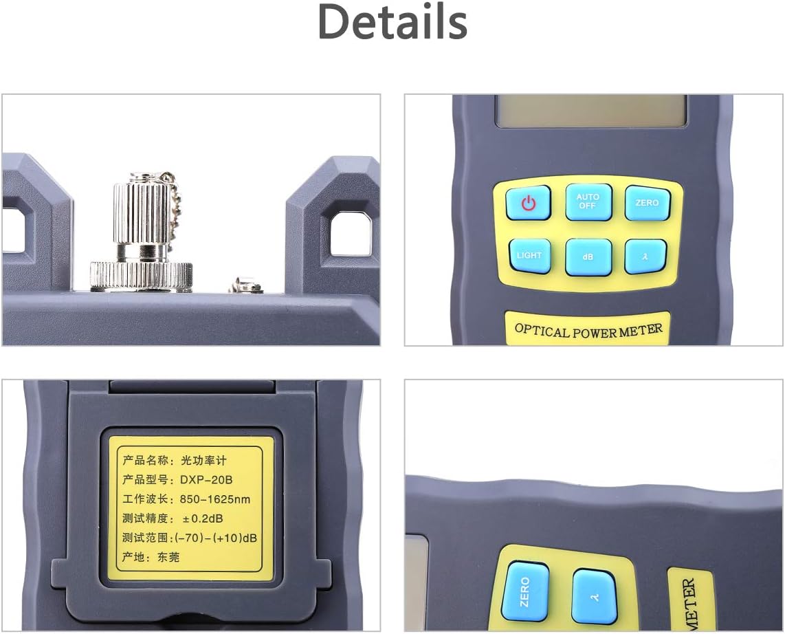 Fiber Optic Cable Tester with Optical Power Meter and Visual Fault Locator C858060