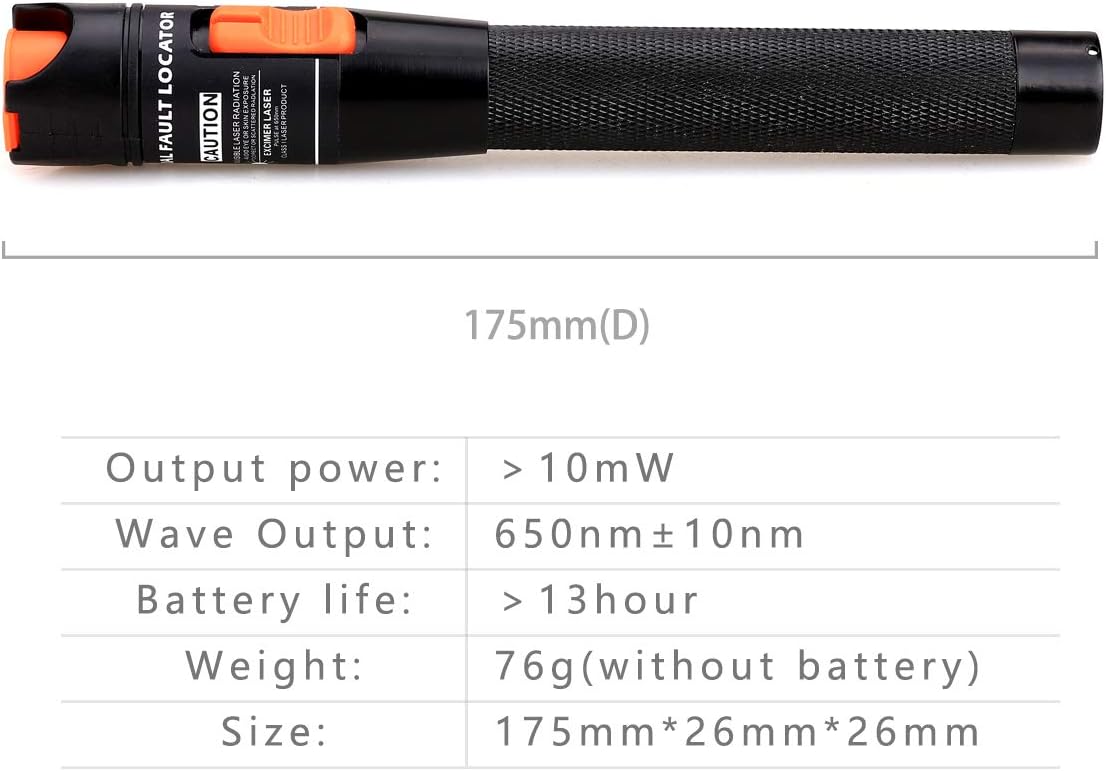 Fiber Optic Cable Tester with Optical Power Meter and Visual Fault Locator C858060