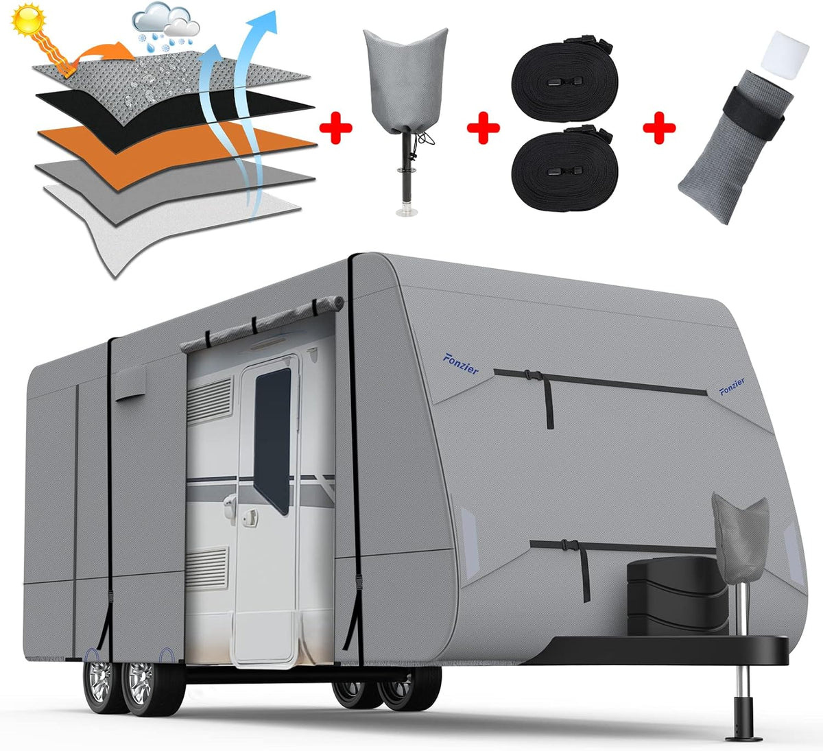 5 Layers RV Cover for 31’7”-34’ Motorhome S975536