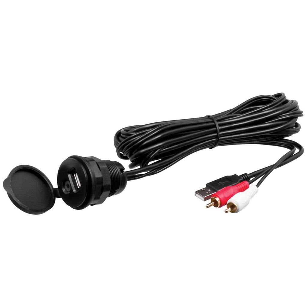 Marine Grade Bluetooth Receiver with USB and Auxiliary Interface V634854