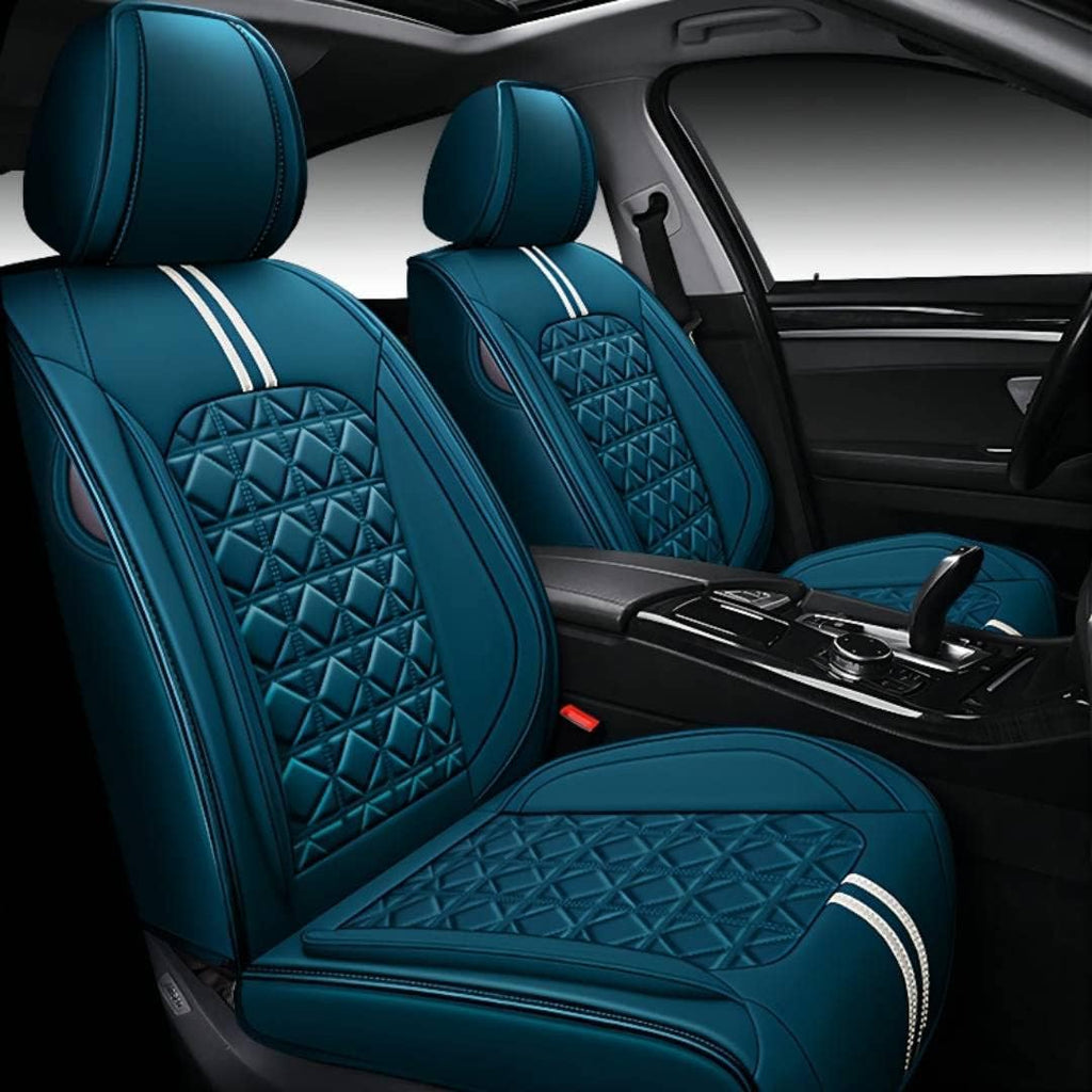 Black Synthetic Leather 5-Seater Full Set Seat Cover N444