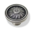 (5 Pack) Round Brushed Satin Pewter Knob 1-1/2" Y51734