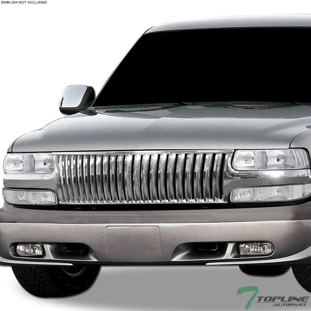 Chrome Front Hood Bumper Grill Grille ABS For Chevy Silverado Tahoe Suburban R5664