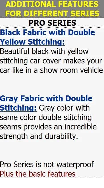 Black Car Cover W5552