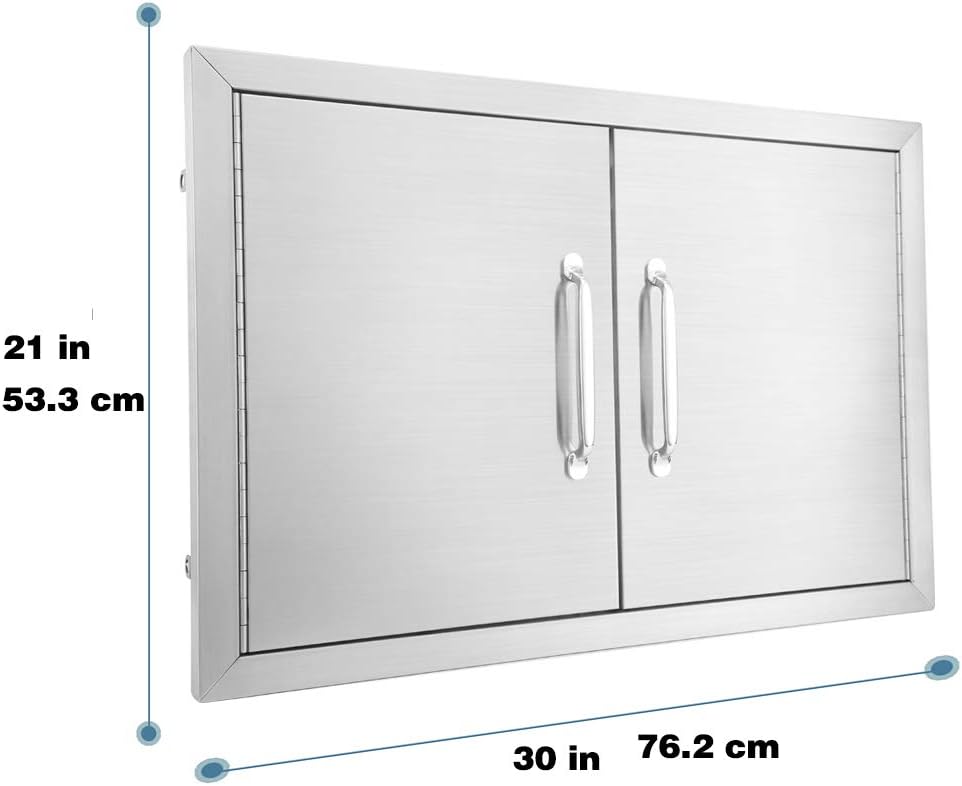 Stainless Steel Outdoor Kitchen Double Access Door C971