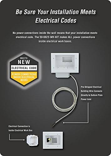 Flat Panel TV Cable Organizer Kit with Power Solution S164760