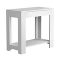 White Accent Table with Drawer Y11689