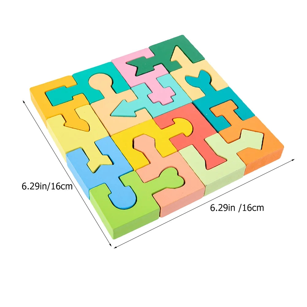 Wooden Shape Matching Blocks Puzzle C777419