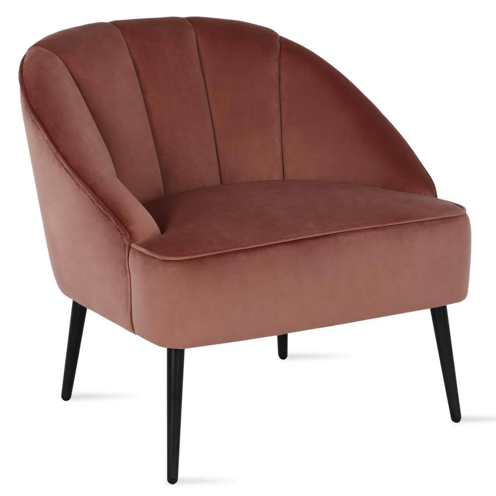 Pink Channel Back Accent Chair Z106612