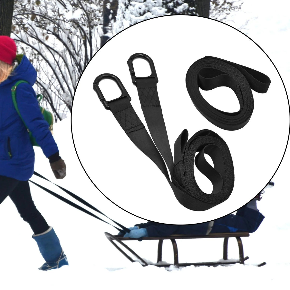 Snowmobile Tow Strap Extra Long Tow Rope R511