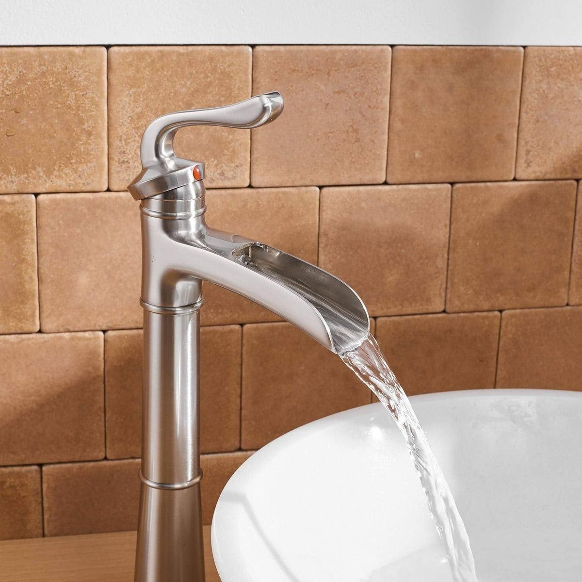 Oil Rubbed Bronze Vessel Sink Faucet with Pop Up Drain C355975