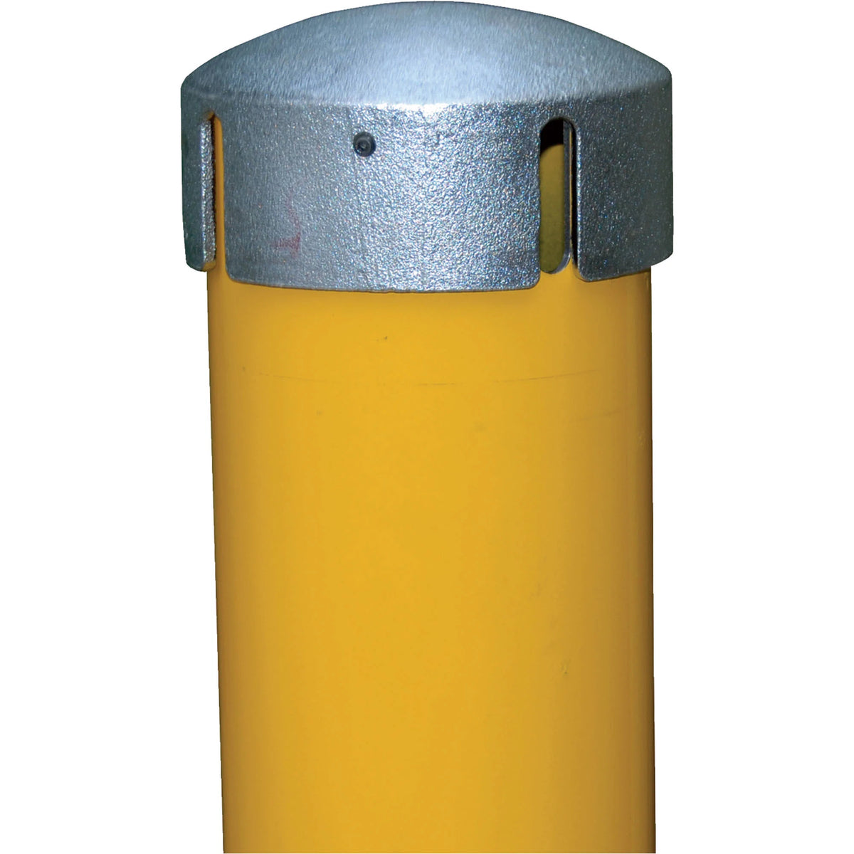 Yellow Steel Pipe Bollard with Slot F9769