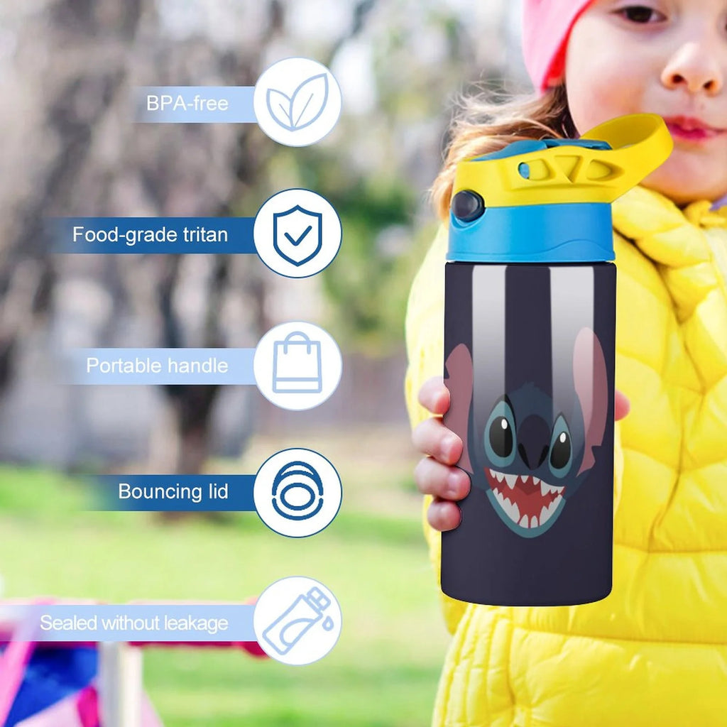 Vacuum Insulated Stainless Steel Water Bottle with Straw H872232