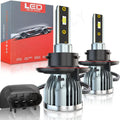 H13 9008 LED Headlight Bulbs Combo Kit, 6000K Bright White, Pack of 2 K894