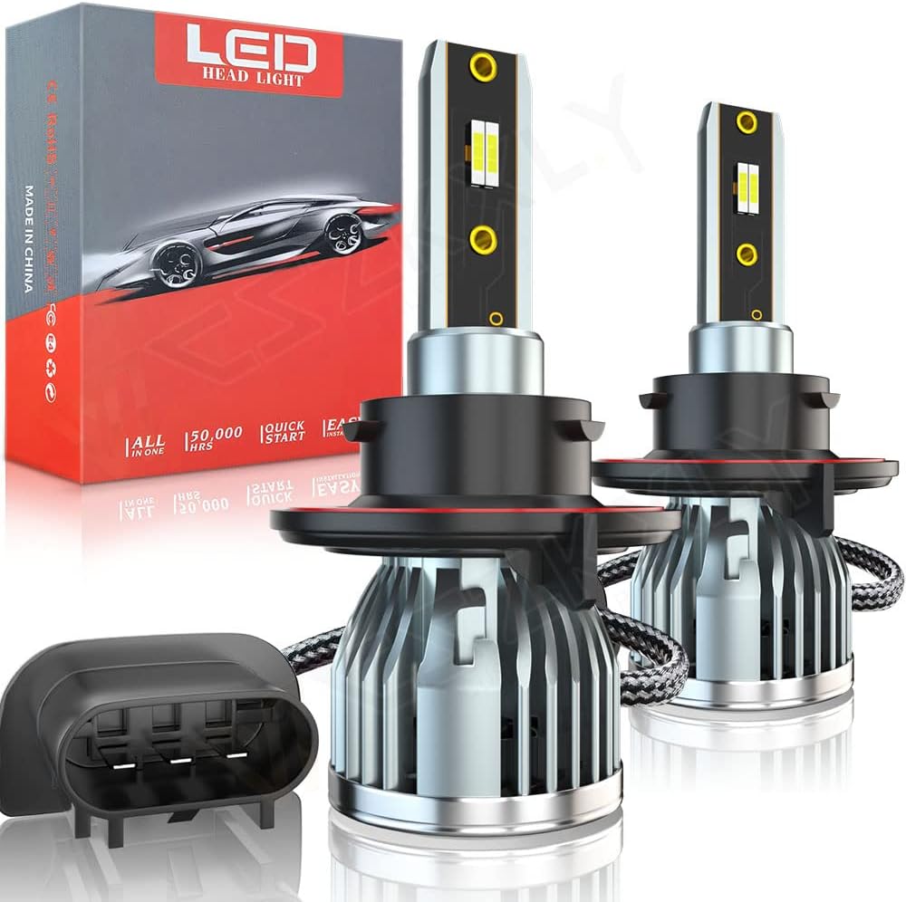 H13 9008 LED Headlight Bulbs Combo Kit, 6000K Bright White, Pack of 2 K894