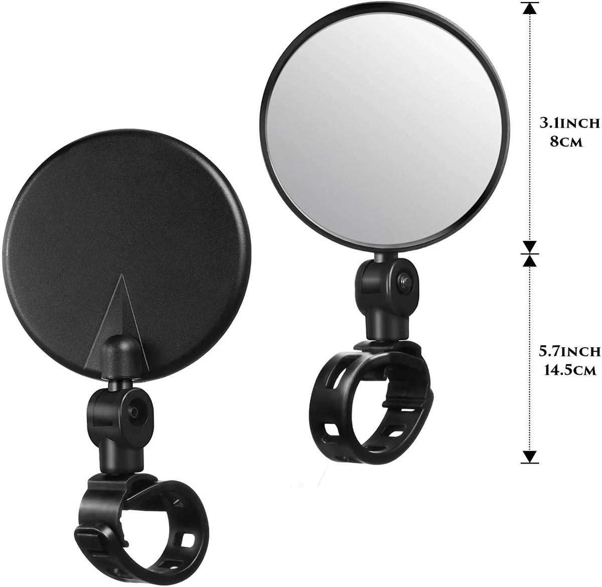 2 Pieces Bike Rearview Mirror for Mountain Road Bike U941