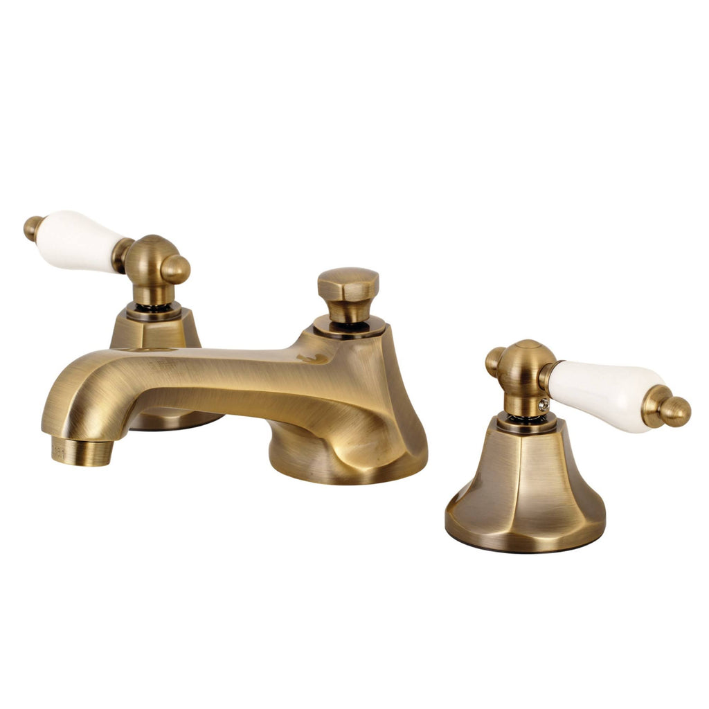 Antique Brass Widespread Bathroom Faucet V3395