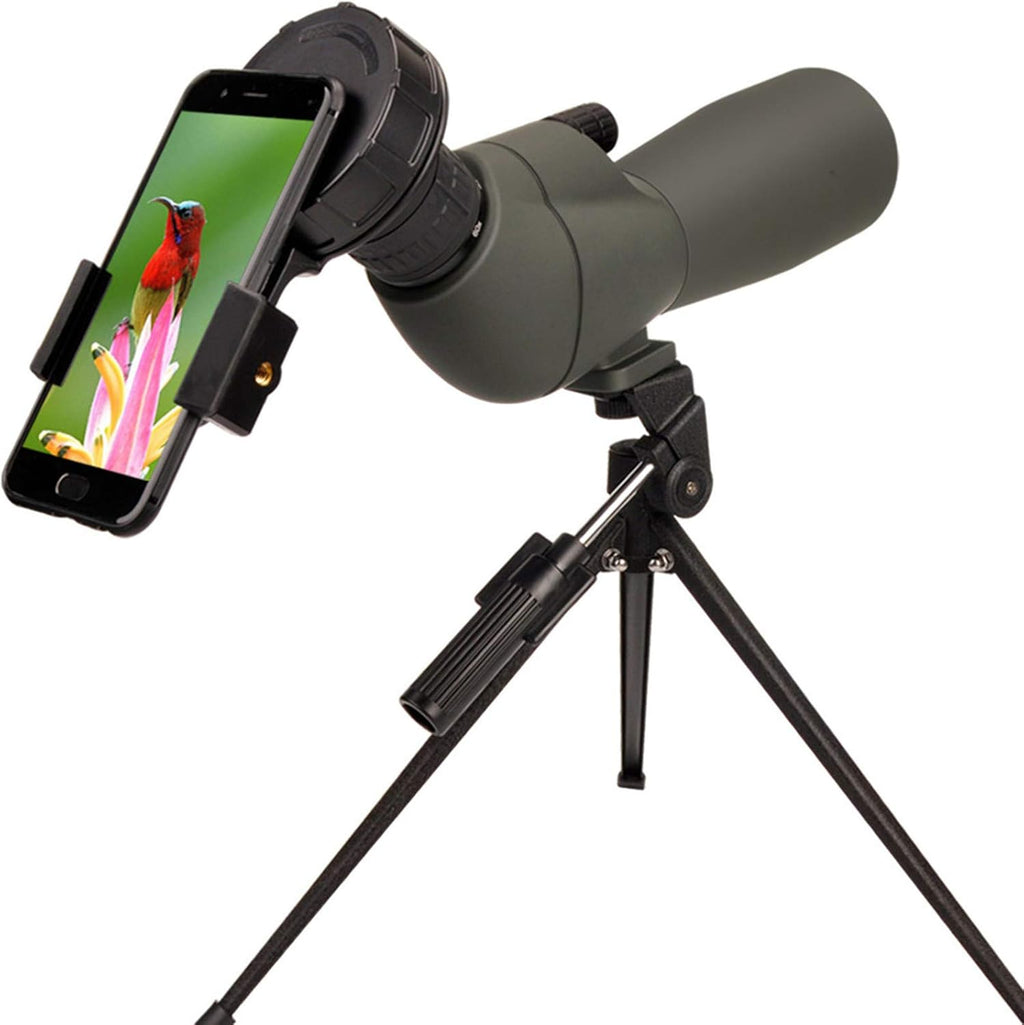 20-60x60 HD Spotting Scope BAK4 45 Degree Angled Eyepiece Telescope with Tripod, Carrying Bag H3298