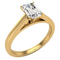 Emerald Solitaire 4-Prong 0.75 Carat 14K Gold Engagement Ring N573098