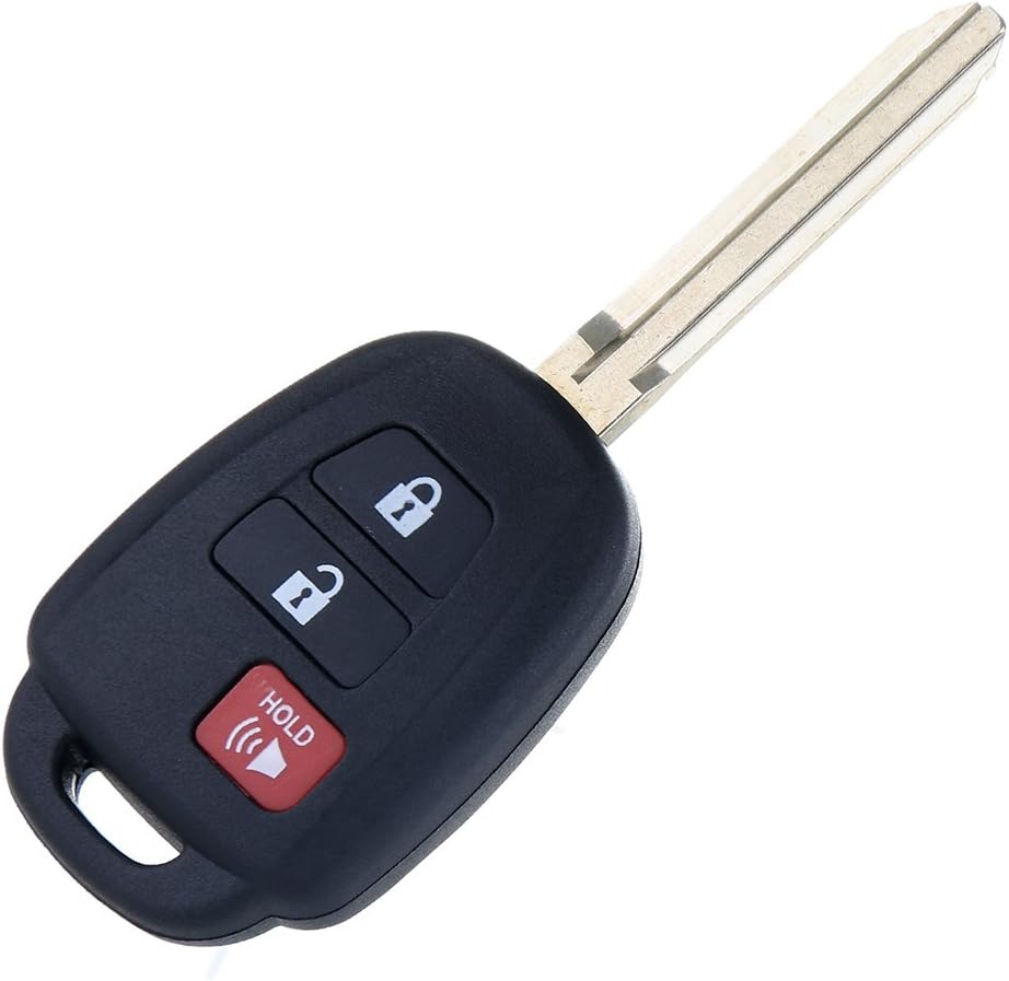 1pc 3 Buttons Keyless Remote Car Uncut Transmitter Key Fob for Toyota RAV4 Prius C Prius V HYQ12BDM Pack of 2 S134083