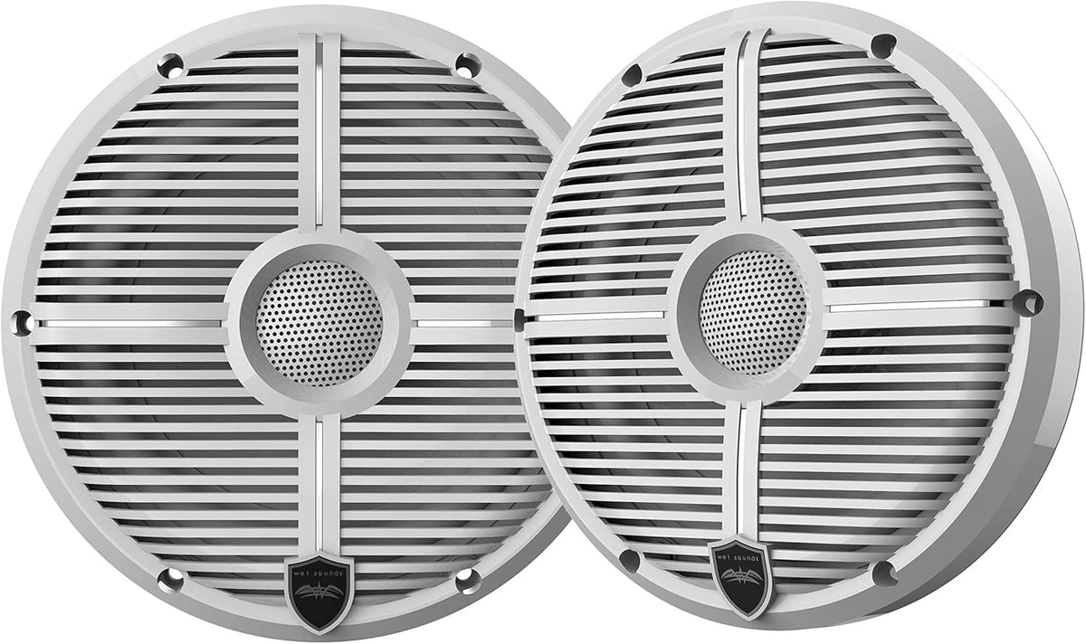 6.5" White Grill Marine Speakers X596