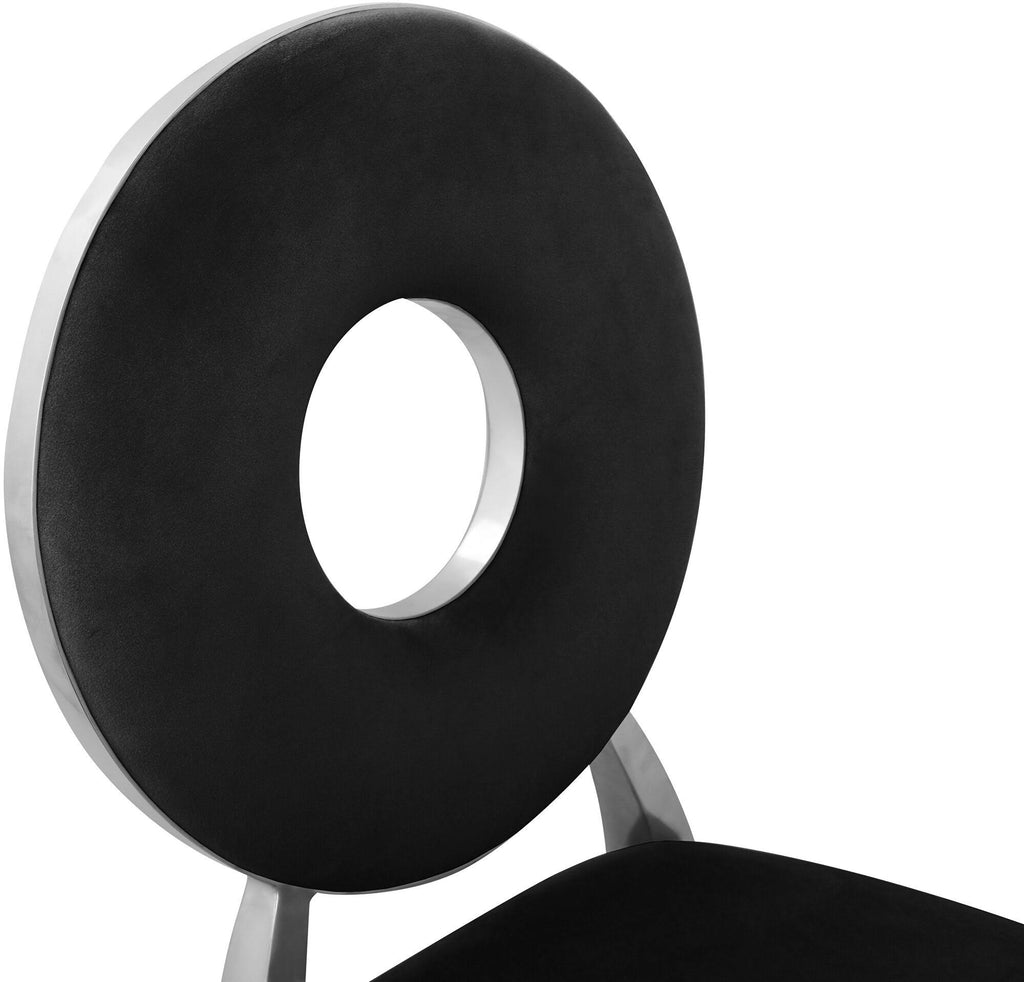 Black Velvet Dining Chair (Set of 2) S2067