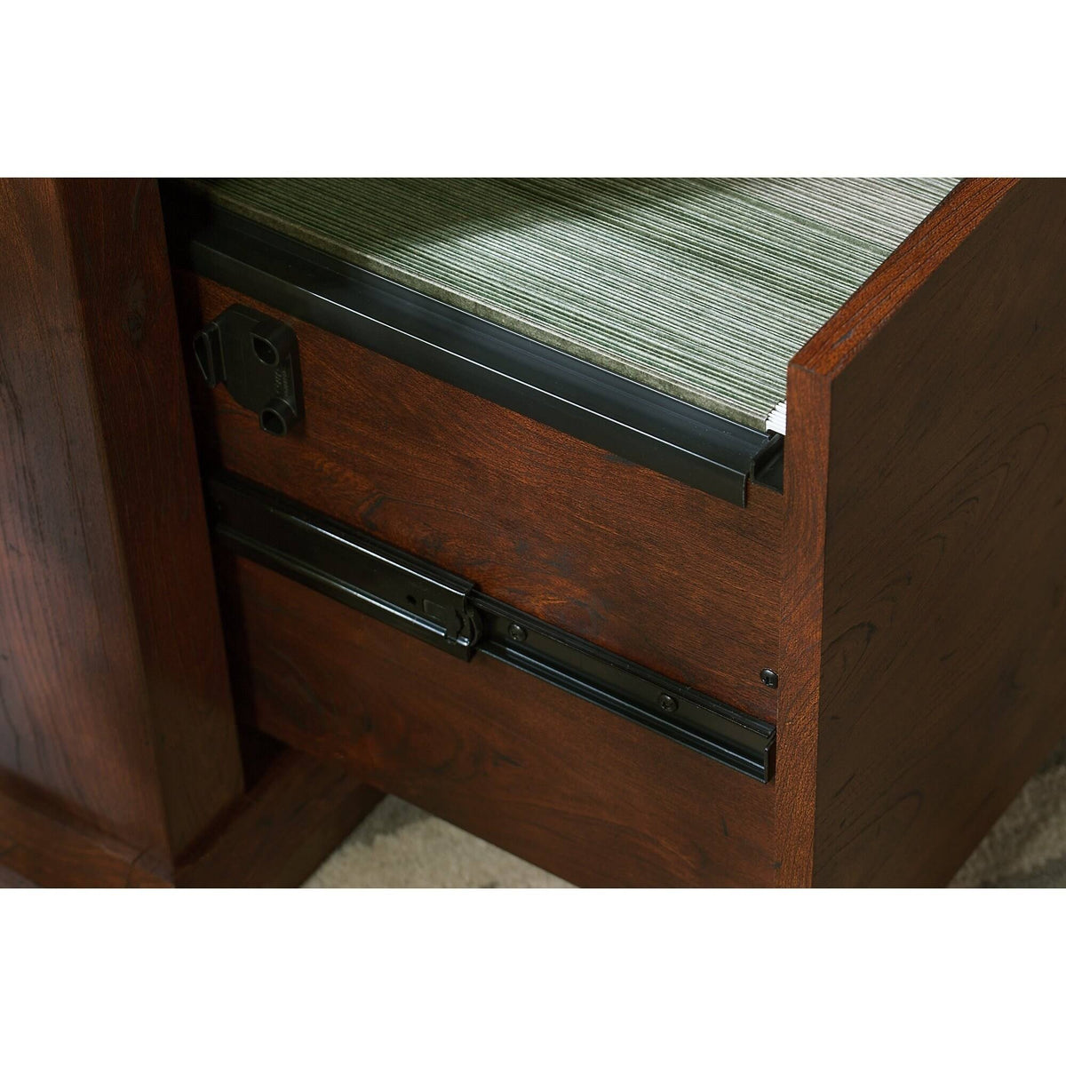 Antique Cherry Corner Desk with Hutch and Bookcase F44613