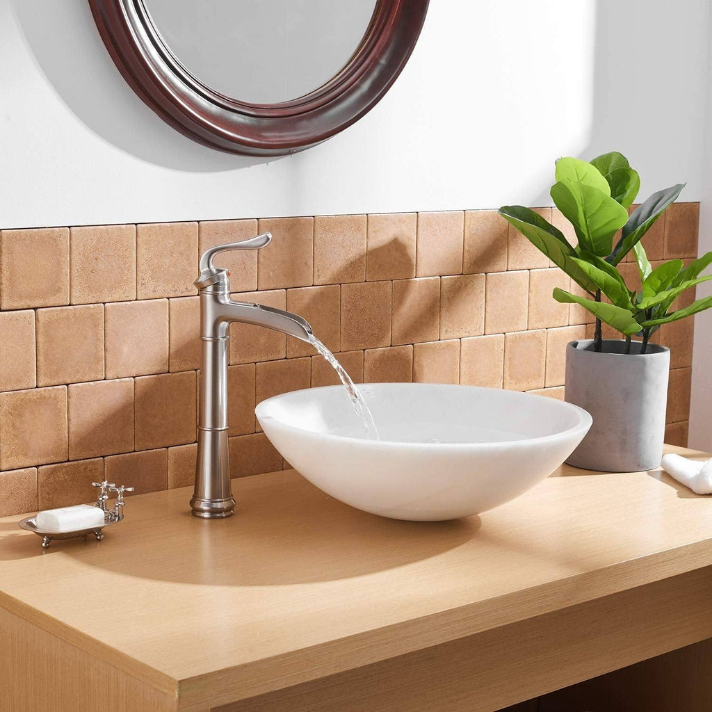 Oil Rubbed Bronze Vessel Sink Faucet with Pop Up Drain C355975