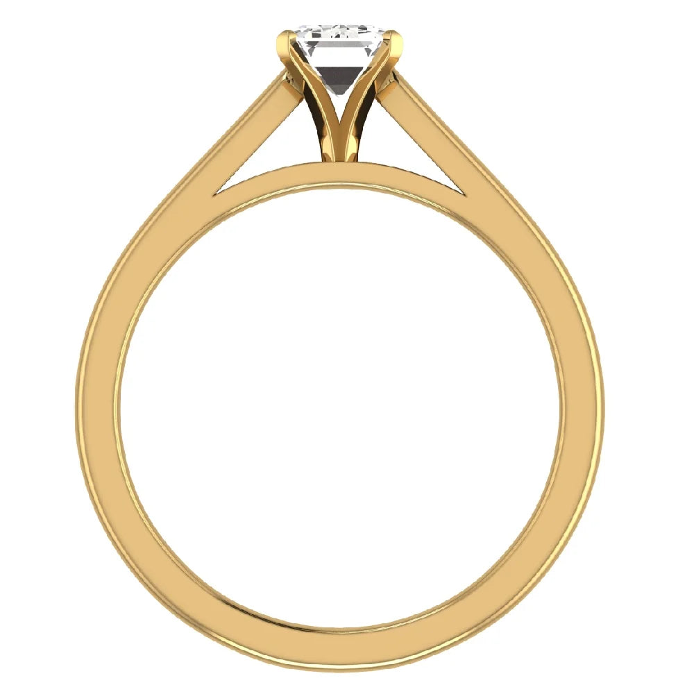 Emerald Solitaire 4-Prong 0.75 Carat 14K Gold Engagement Ring N573098