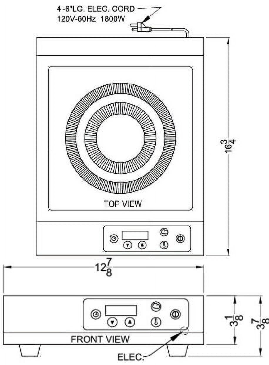 13 Smoothtop Portable Electric Induction Cooktop With 1 Cooking Zone In Stainless Steel I485