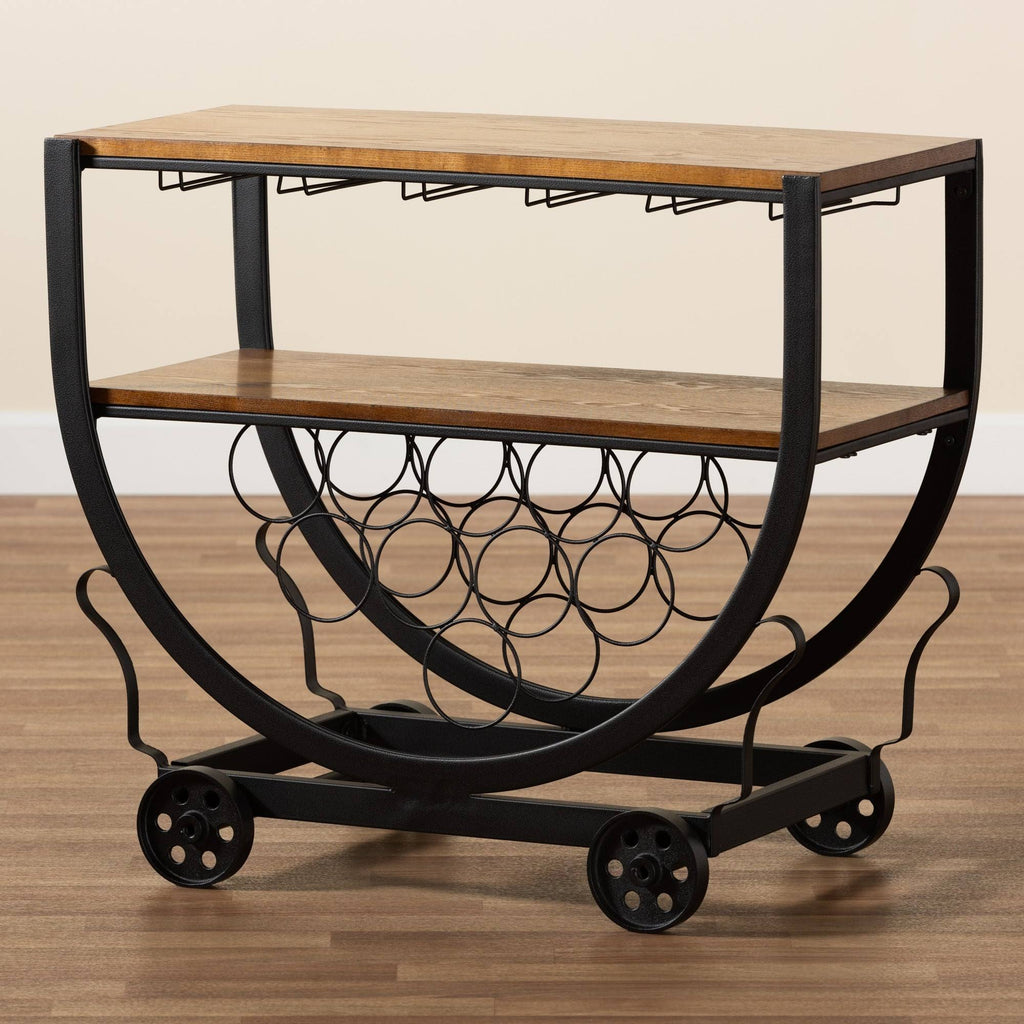 Industrial Dark Brown Cart Q23892