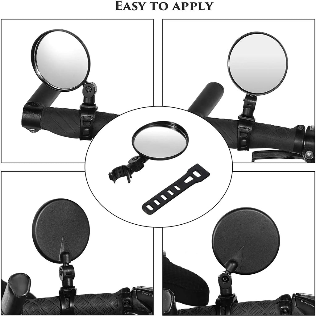 2 Pieces Bike Rearview Mirror for Mountain Road Bike U941