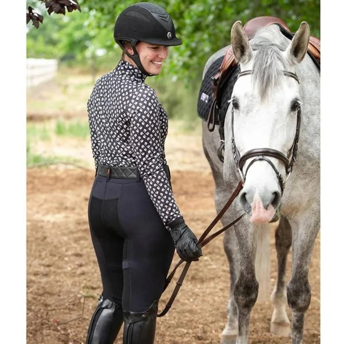 Knee Patch Pocket Tights H662406