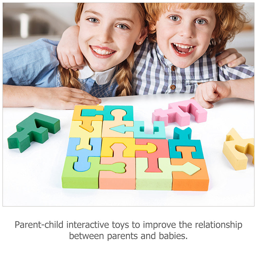 Wooden Shape Matching Blocks Puzzle C777419