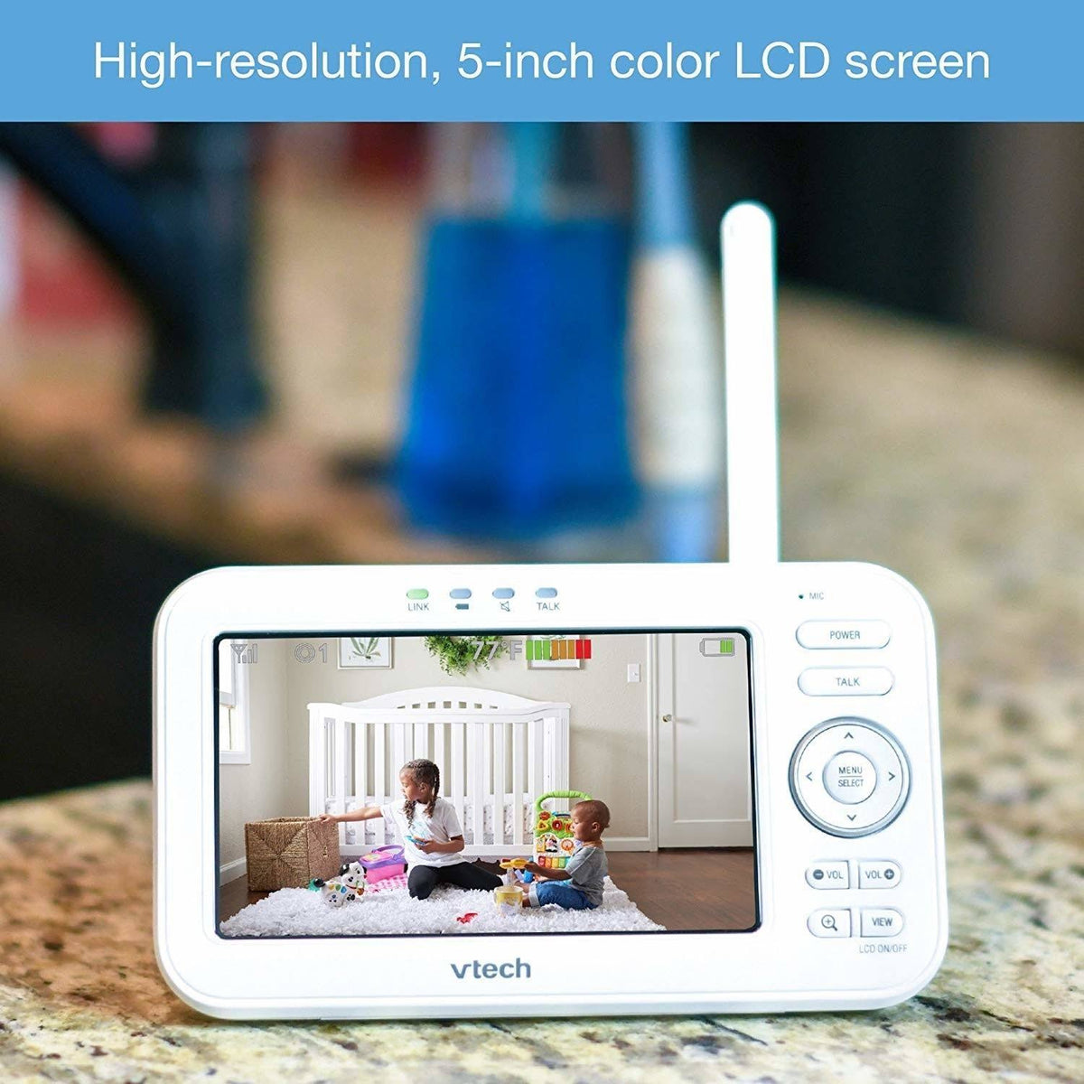 Video Baby Monitor with Interchangeable Wide Angle and Standard Optical Lens R451