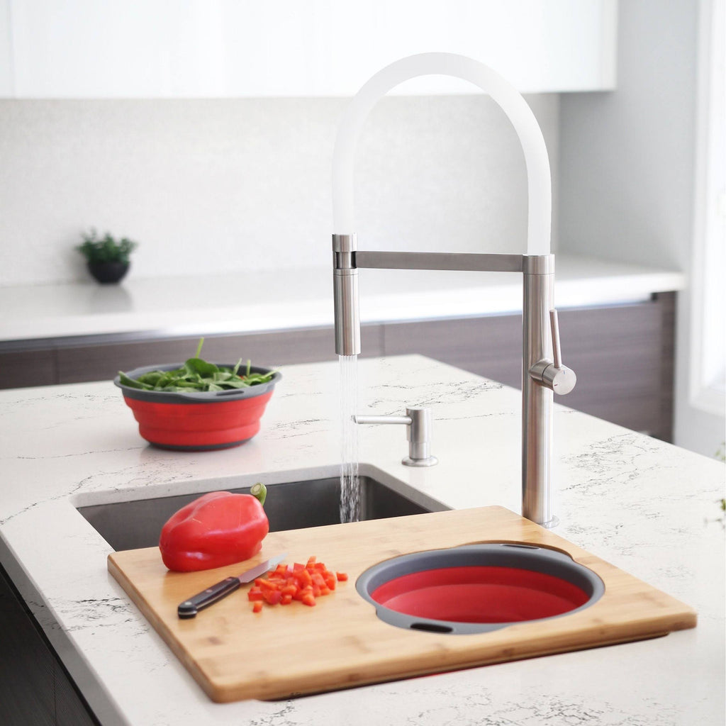 Stainless Steel Single Handle Pull Out Kitchen Sink Faucet F41077