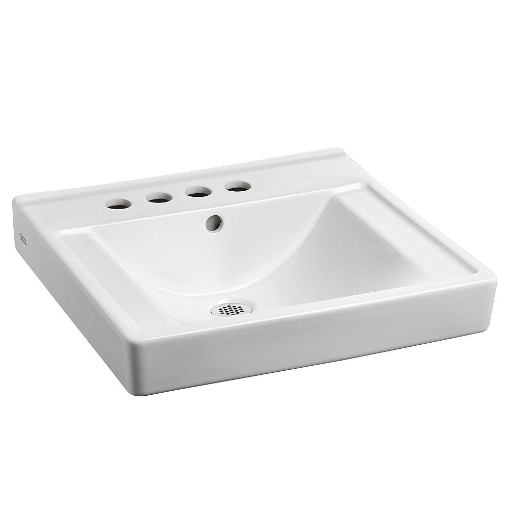 White Wall Mounted Bathroom Sink Z3050