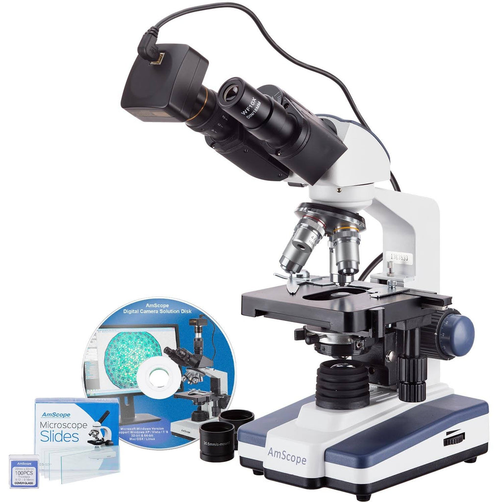 40X-2500X LED Binocular Compound Microscope with 5MP USB3 Camera Y69023
