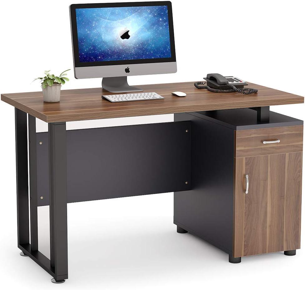 47 inch Computer Desk with Storage Drawer and Cabinet L4854