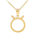 14K Gold Taurus Zodiac Pendant Necklace with 20" chain M935465