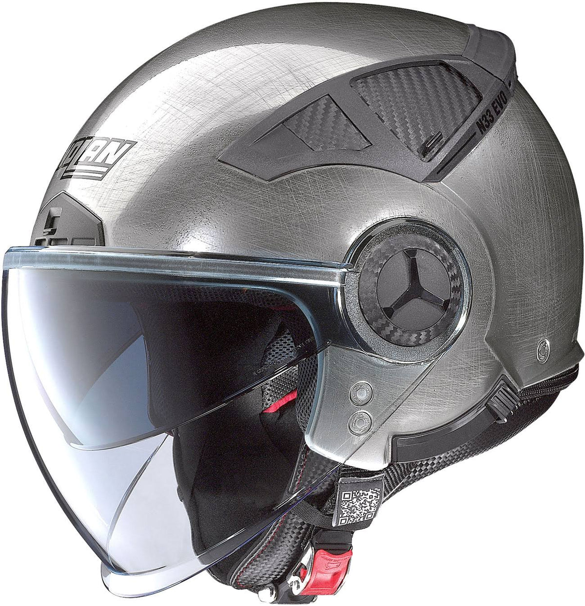 Scratched Chrome Helmet Size L E8933