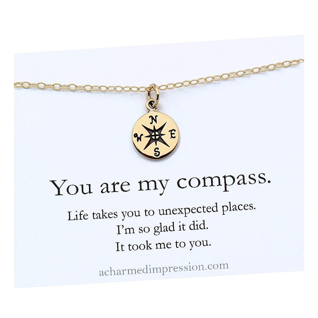 1/2 Inch Gold Charm Necklace B9170