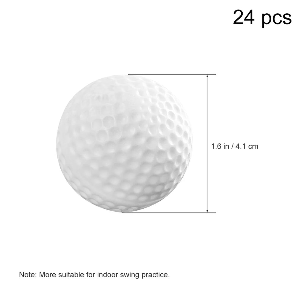 24pcs Plastic Practice Balls (White) D79677