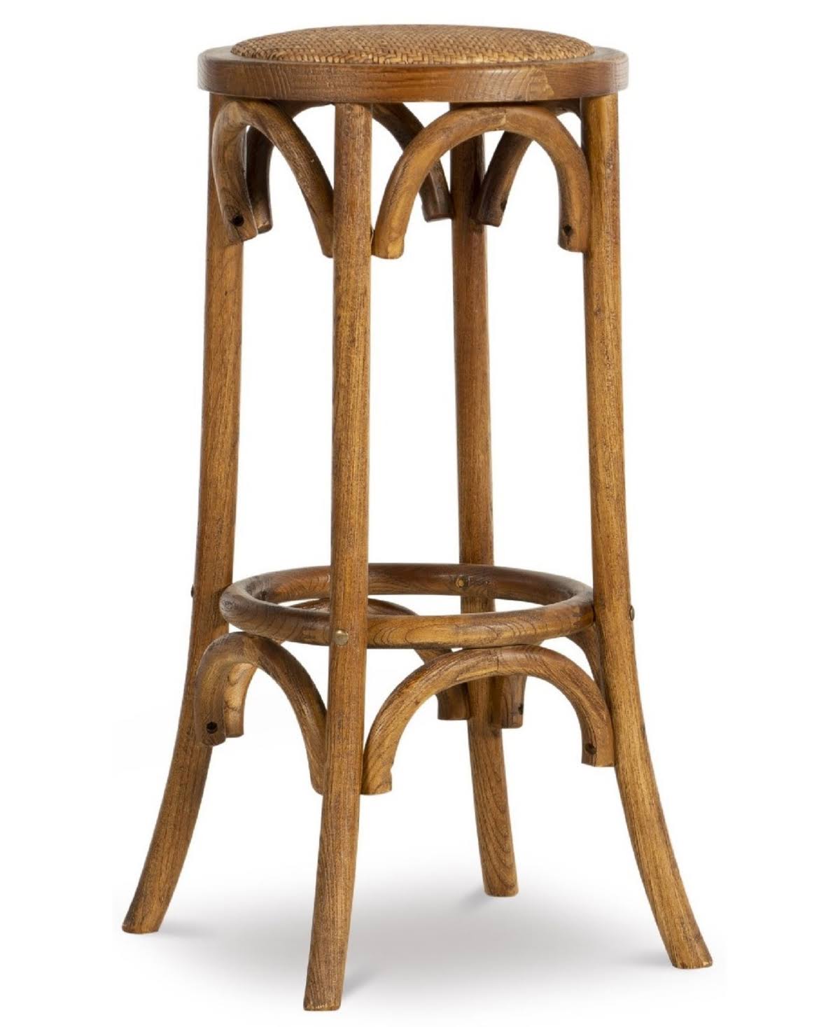 Brown Backless Bar Stool X759