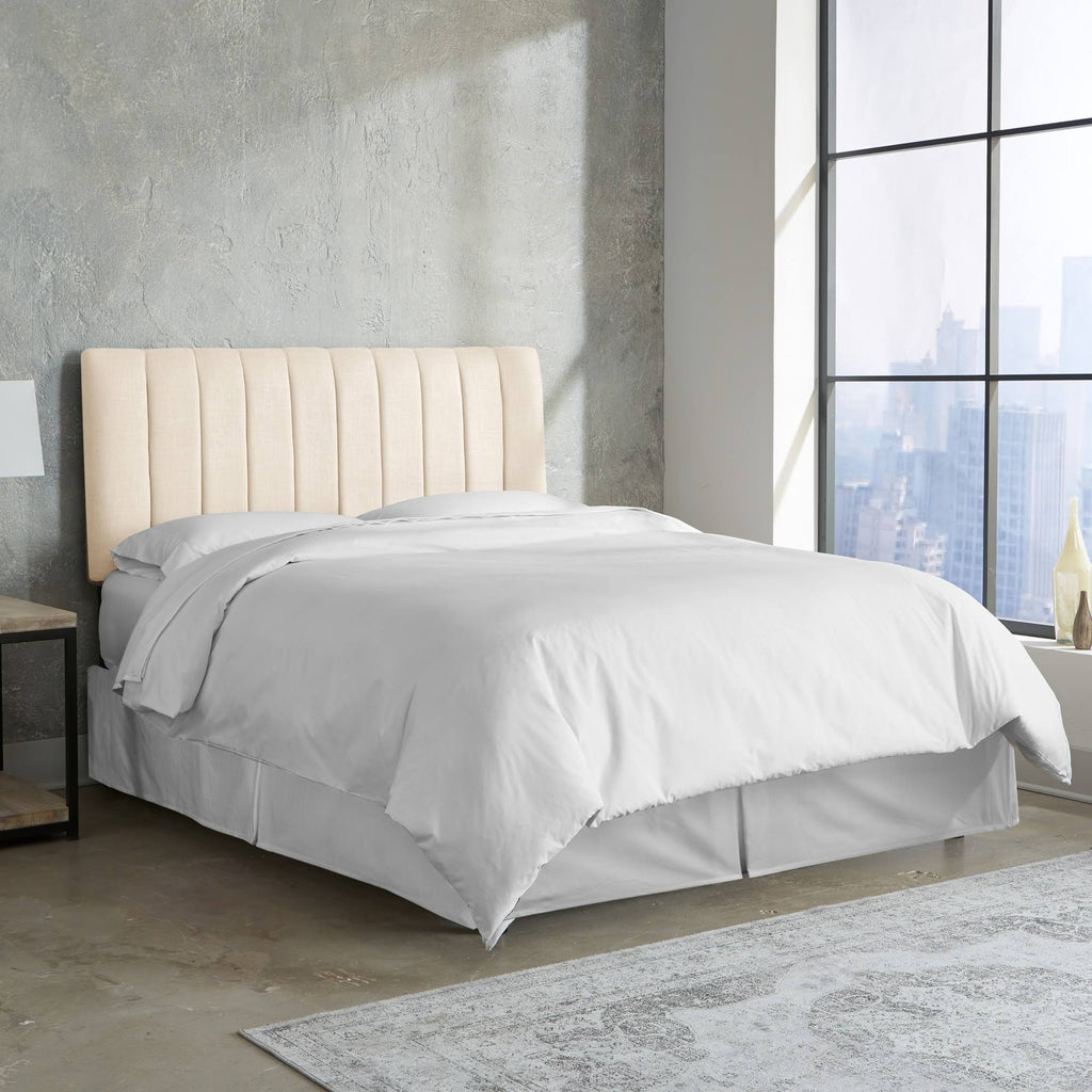 California King Channel Seam Headboard Linen M631